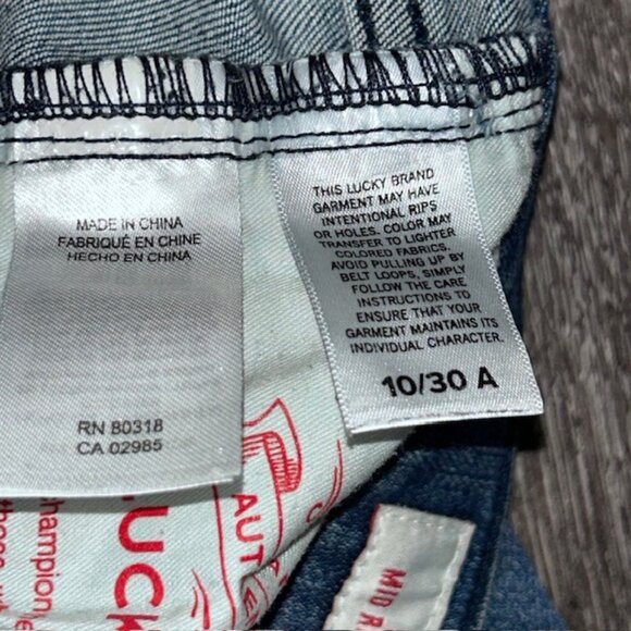 Lucky Brand Jeans Womens 10/30 Blue Denim Medium Wash Sweet N Straight Mid Rise - Picture 5 of 7